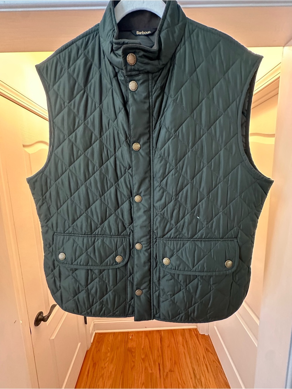 Barbour Men's Quilted Vest in Dark Green